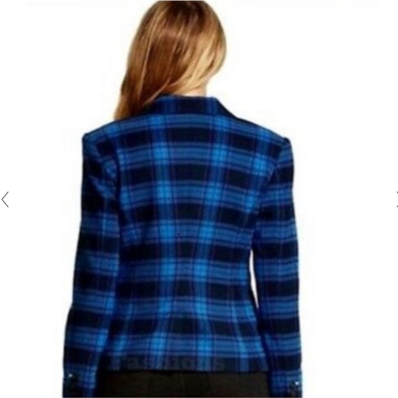 Merona Blue Plaid Blazer - Picture 10 of 12